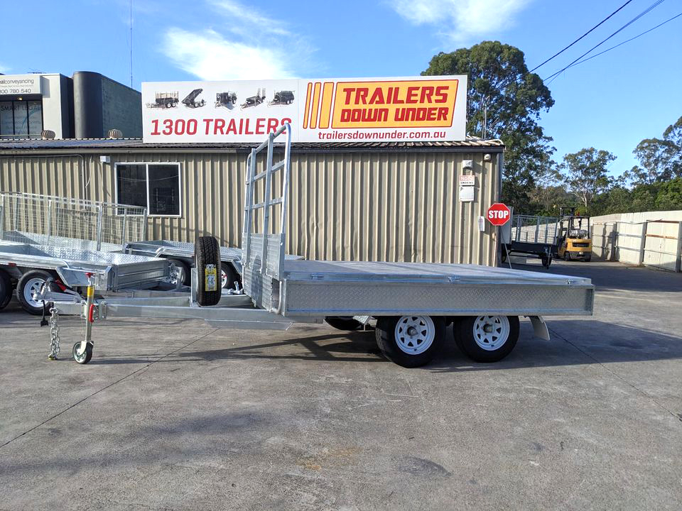 10x7 Galvanised Heavy Duty Flat Top Trailer with Headboard — image 6