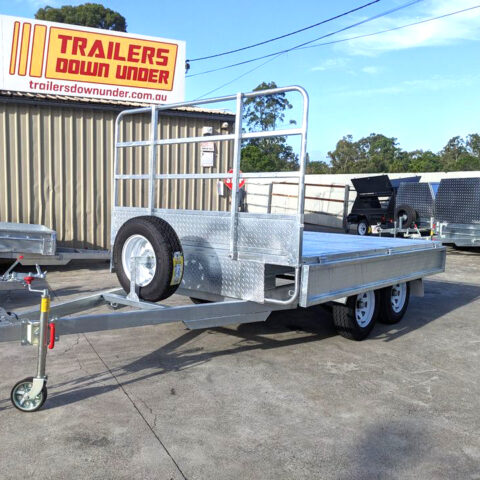 10x7 Galvanised Heavy Duty Flat Top Trailer with Headboard — image 5
