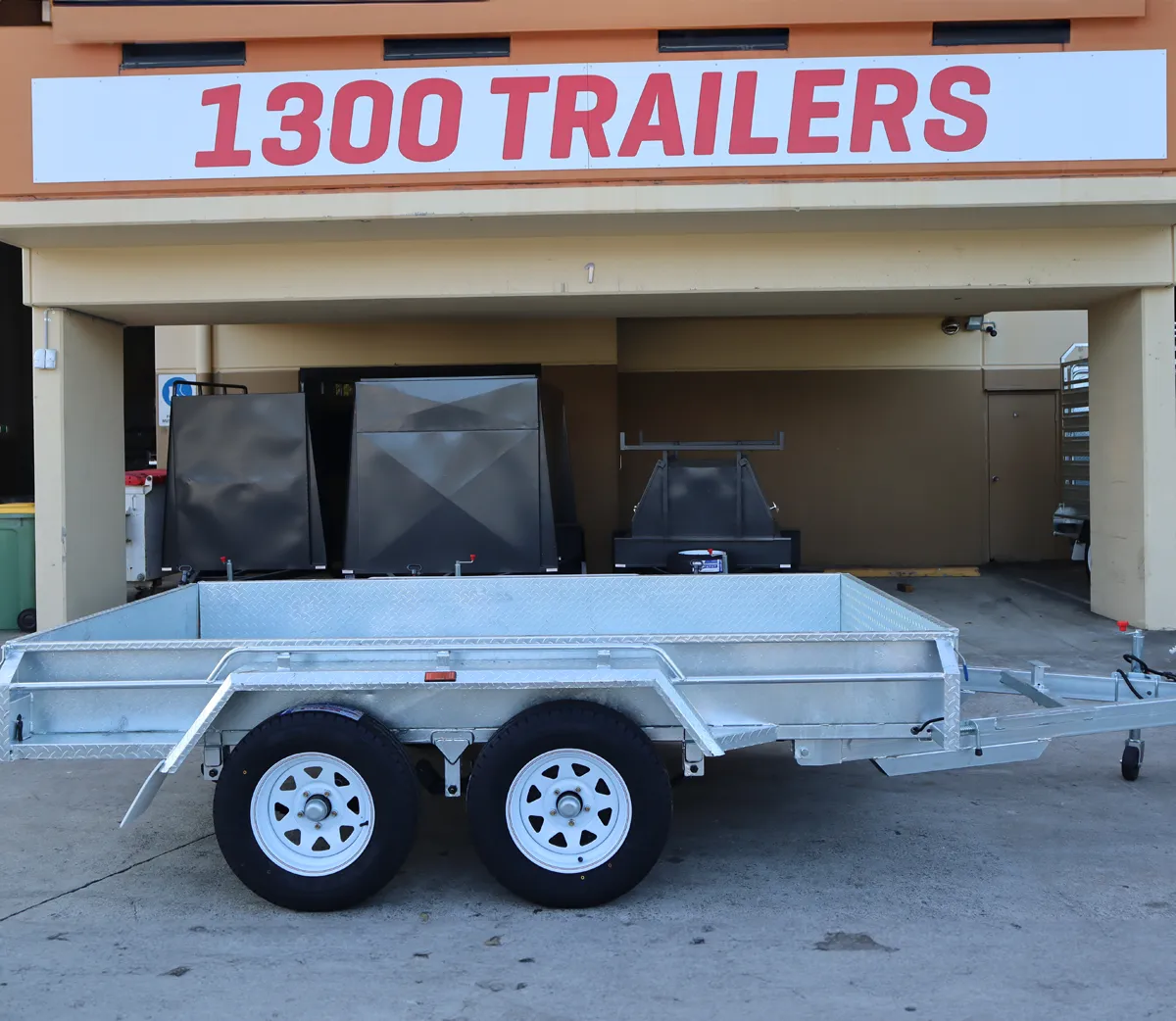 10x6 Tandem Galvanised Box Trailer For Sale Full Checker Plate - Trailer for Sale Brisbane — image 3