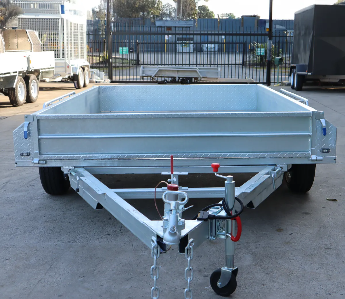 10x6 Tandem Galvanised Box Trailer For Sale Full Checker Plate - Trailer for Sale Brisbane — image 5