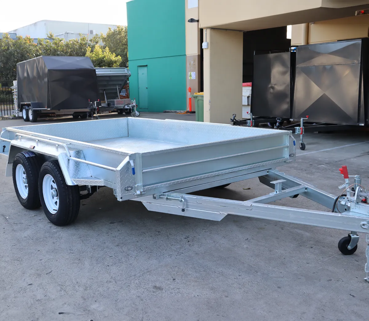 10x6 Tandem Galvanised Box Trailer For Sale Full Checker Plate - Trailer for Sale Brisbane — image 6