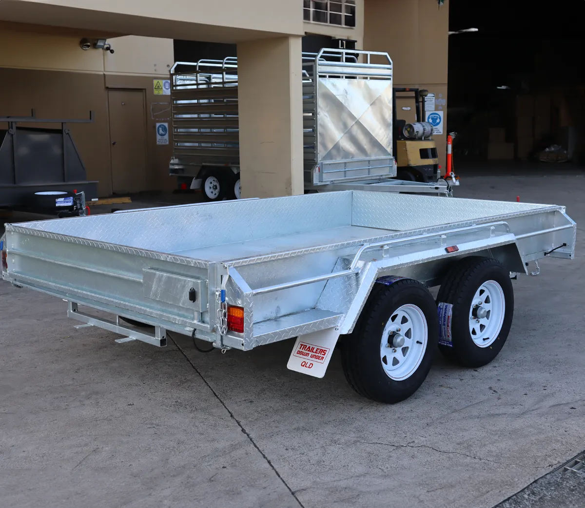 10x6 Tandem Galvanised Box Trailer For Sale Full Checker Plate - Trailer for Sale Brisbane — image 7