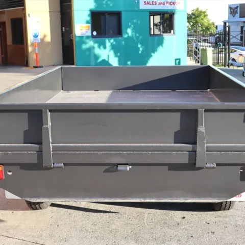 10x6 Heavy Duty Tandem Axle Flat Top Trailer with Drop Sides For Sale — image 6