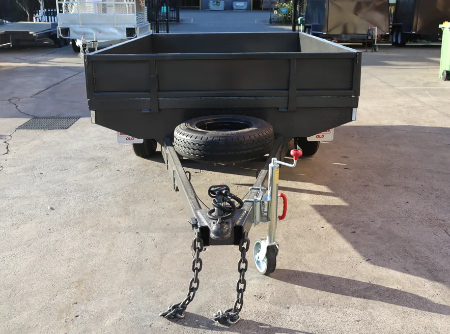 10x6 Heavy Duty Tandem Axle Flat Top Trailer with Drop Sides For Sale — image 8