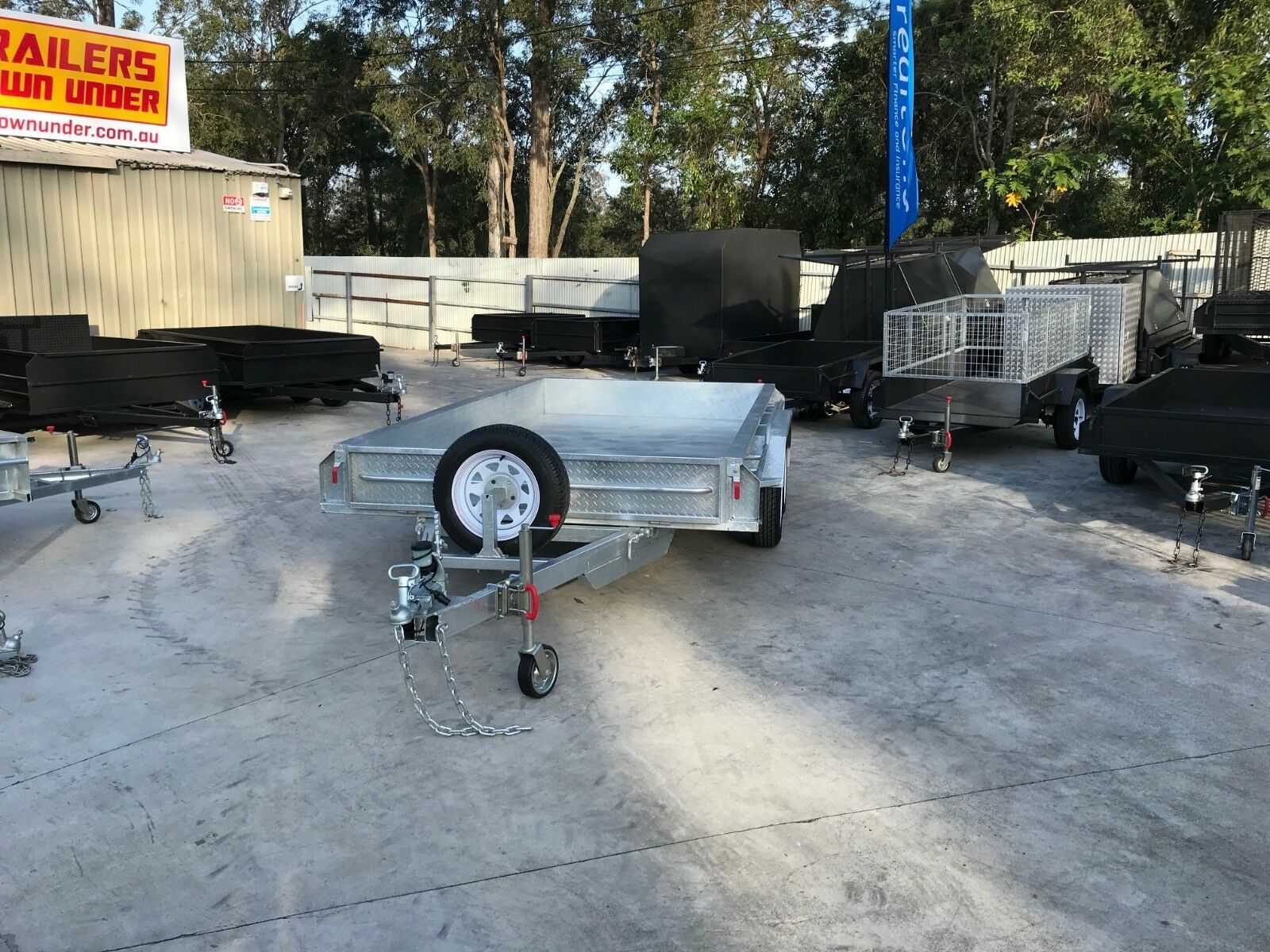 12x6 Tandem Galvanised Box Trailer For Sale Full Checker Plate - Trailer for Sale Brisbane — image 10