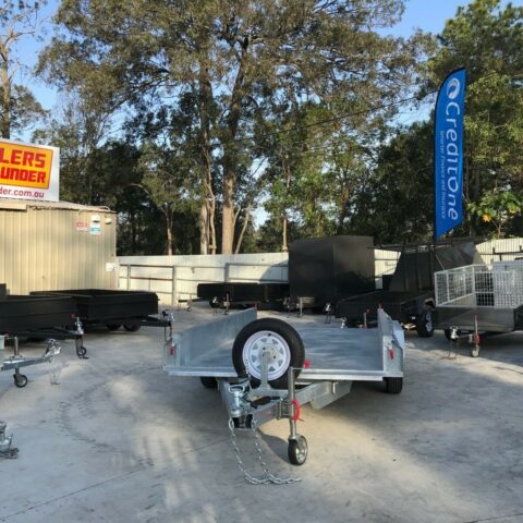 12x6 Tandem Galvanised Box Trailer For Sale Full Checker Plate - Trailer for Sale Brisbane — image 2