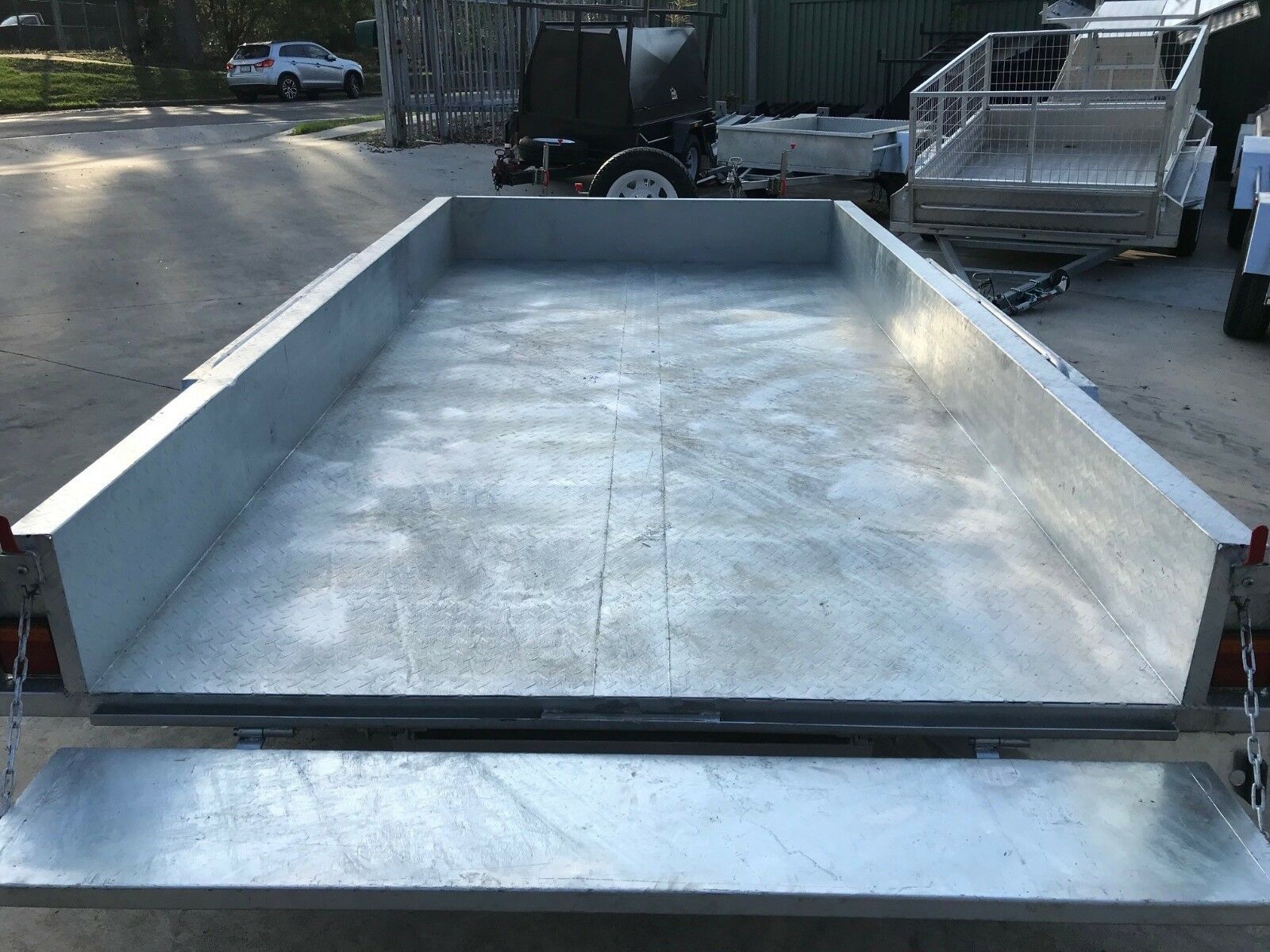 12x6 Tandem Galvanised Box Trailer For Sale Full Checker Plate - Trailer for Sale Brisbane — image 3