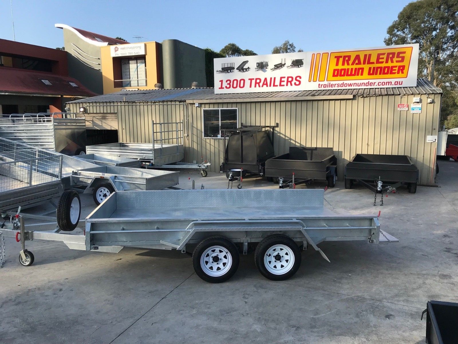 12x6 Tandem Galvanised Box Trailer For Sale Full Checker Plate - Trailer for Sale Brisbane — image 4