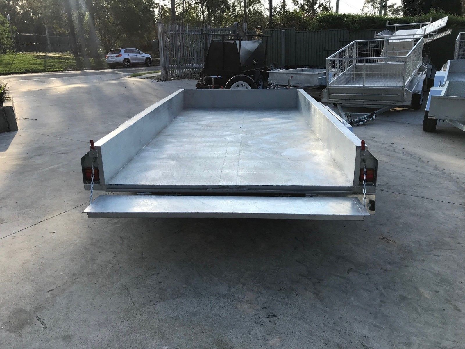 12x6 Tandem Galvanised Box Trailer For Sale Full Checker Plate - Trailer for Sale Brisbane — image 5