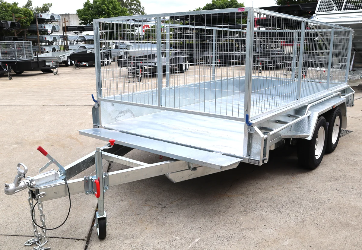 12x6 Galvanised Cage Trailer For Sale with 3ft (900mm) Cage — image 11