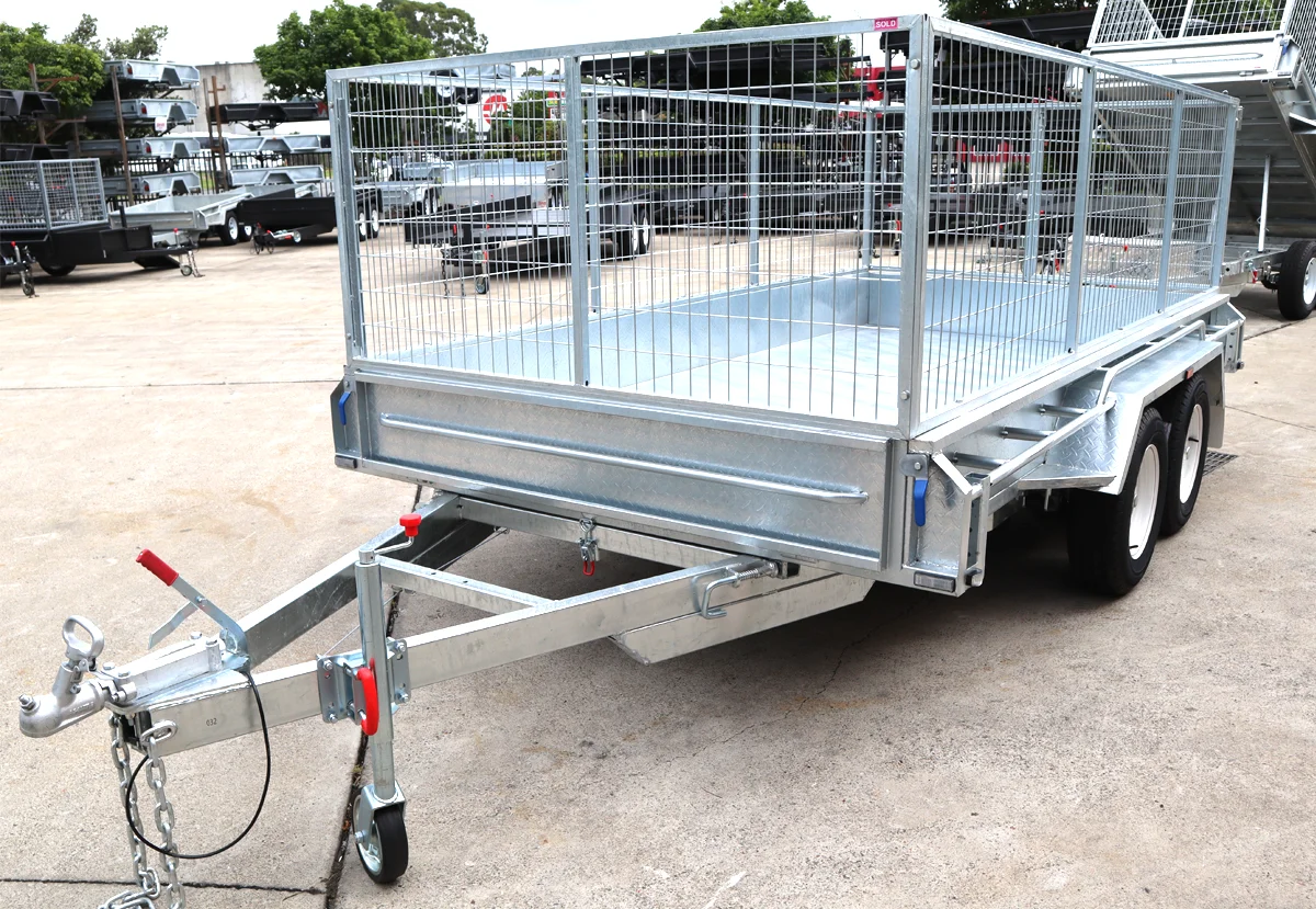 12x6 Galvanised Cage Trailer For Sale with 3ft (900mm) Cage