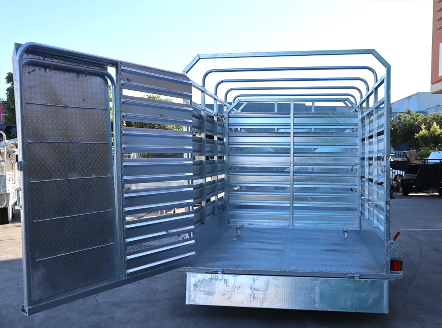 12x6 Heavy Duty Galvanised Stock Crate Trailer For Sale 3.2 Tonne ATM - Loganholme — image 11
