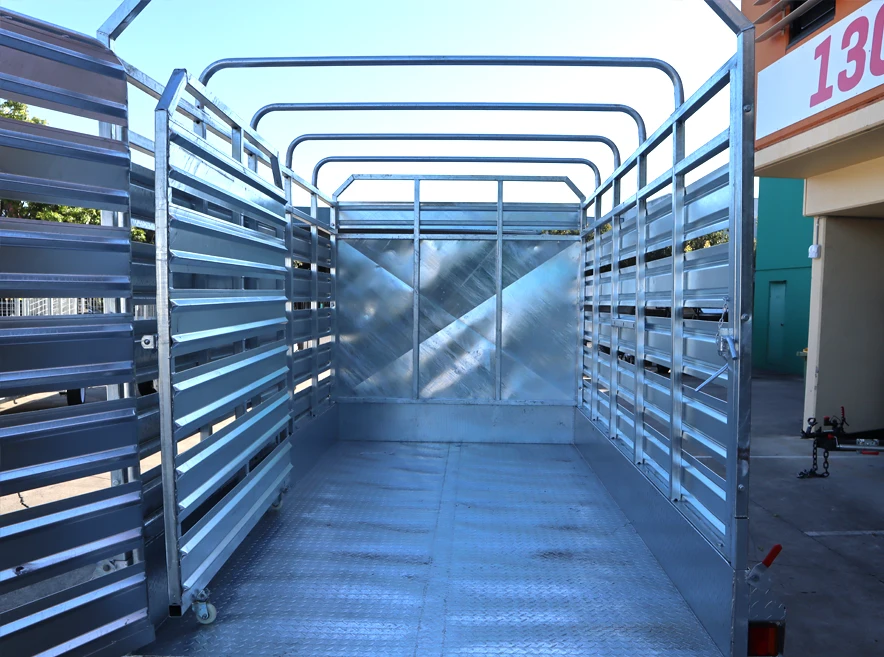 12x6 Heavy Duty Galvanised Stock Crate Trailer For Sale 3.2 Tonne ATM - Loganholme — image 13