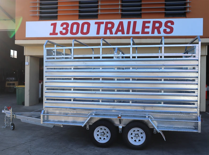 12x6 Heavy Duty Galvanised Stock Crate Trailer For Sale 3.2 Tonne ATM - Loganholme — image 3