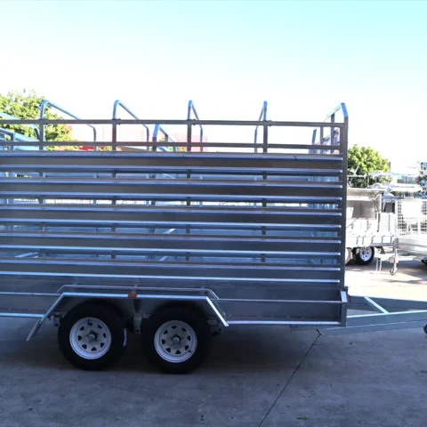12x6 Heavy Duty Galvanised Stock Crate Trailer For Sale 3.2 Tonne ATM - Loganholme — image 4