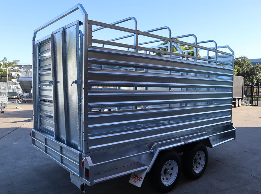 12x6 Heavy Duty Galvanised Stock Crate Trailer For Sale 3.2 Tonne ATM - Loganholme — image 5