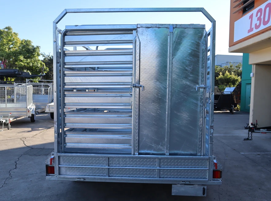 12x6 Heavy Duty Galvanised Stock Crate Trailer For Sale 3.2 Tonne ATM - Loganholme — image 6