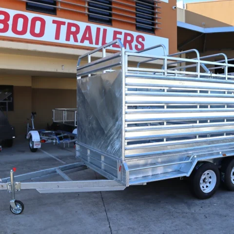 12x6 Heavy Duty Galvanised Stock Crate Trailer For Sale 3.2 Tonne ATM - Loganholme — image 8