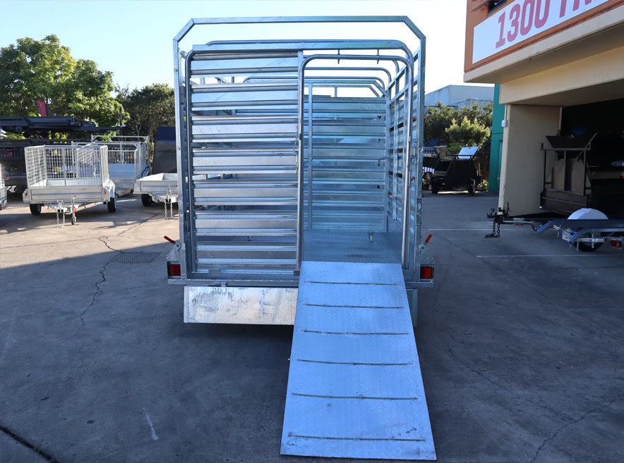 12x6 Heavy Duty Galvanised Stock Crate Trailer For Sale 3.2 Tonne ATM - Loganholme — image 9
