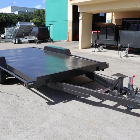 14x6'6 Semi Flat Car Carrier Trailer For Sale Brisbane — image 4