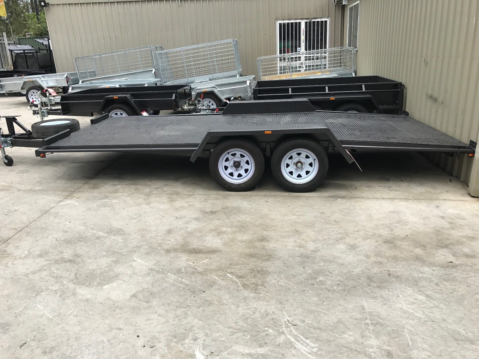 16x6'6'' Car Carrier - Beaver Tail Car Trailers Tandem Trailer with 6mm Chassis — image 4