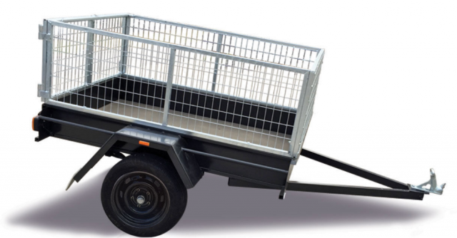 Cage Trailer SPECIAL - 6x4 Light Duty Trailer with 2ft Galvanised Cage