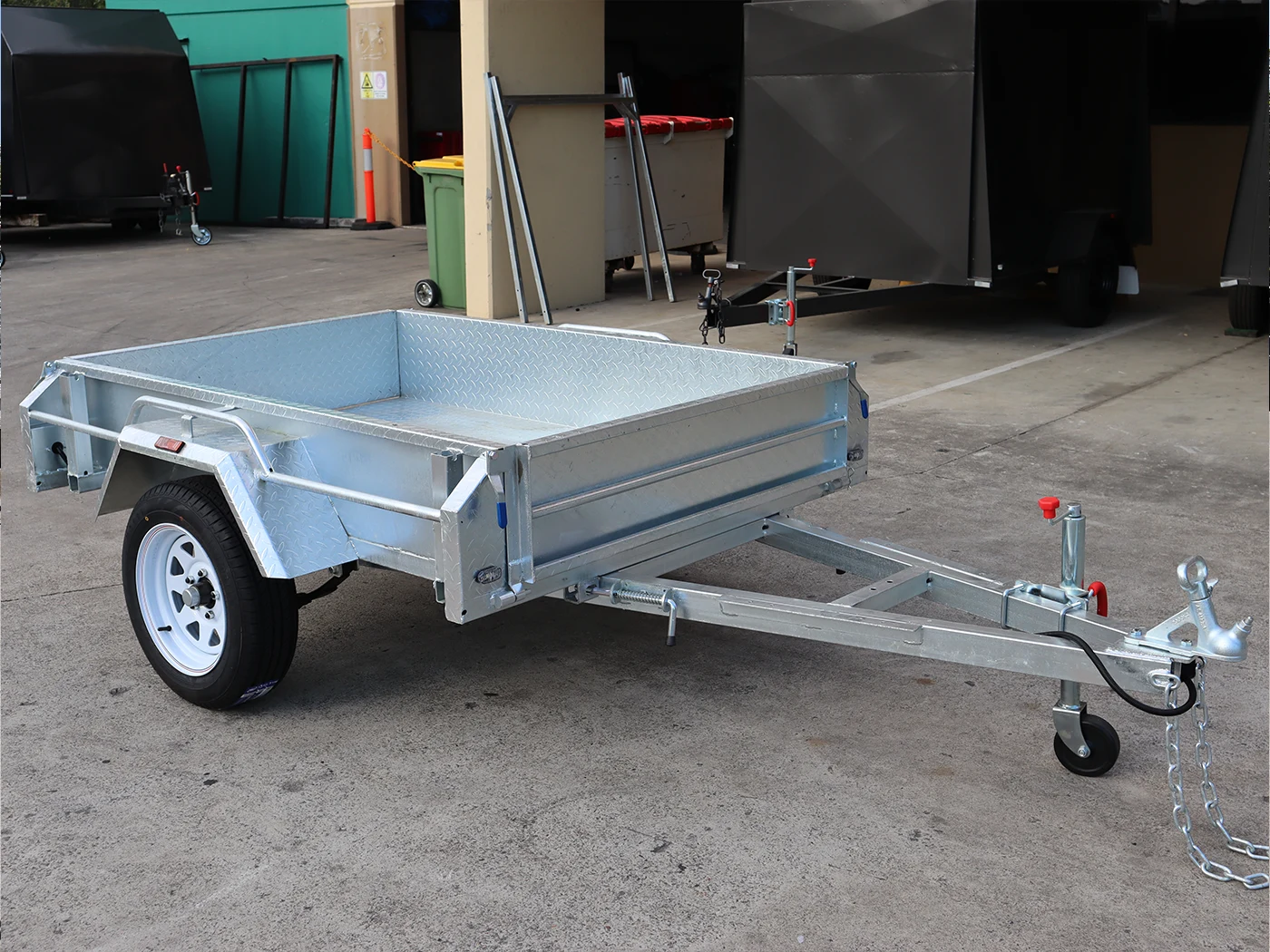 6x4 Heavy Duty Galvanised Single Axle Trailer Tilt Function - Fully Welded Box Trailer for Sale Brisbane