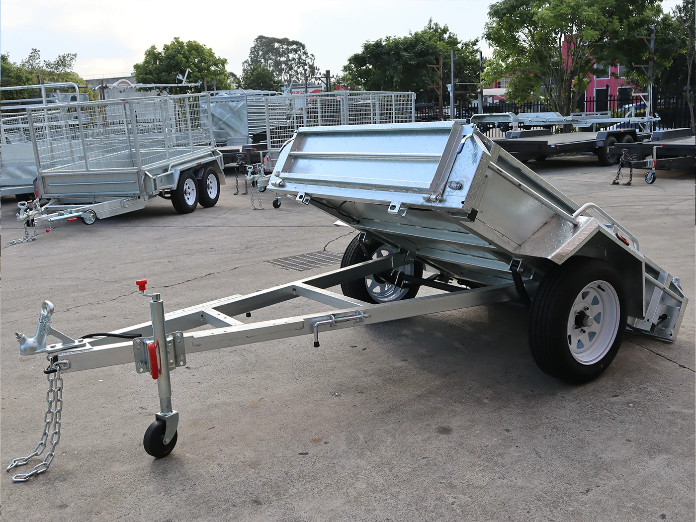 6x4 Heavy Duty Galvanised Single Axle Trailer Tilt Function - Fully Welded Box Trailer for Sale Brisbane — image 11