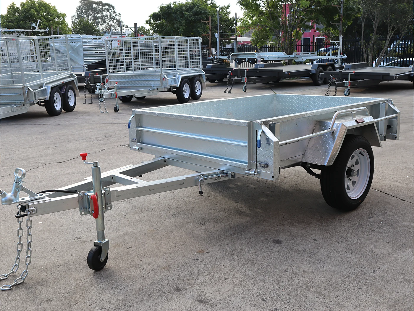 6x4 Heavy Duty Galvanised Single Axle Trailer Tilt Function - Fully Welded Box Trailer for Sale Brisbane — image 10