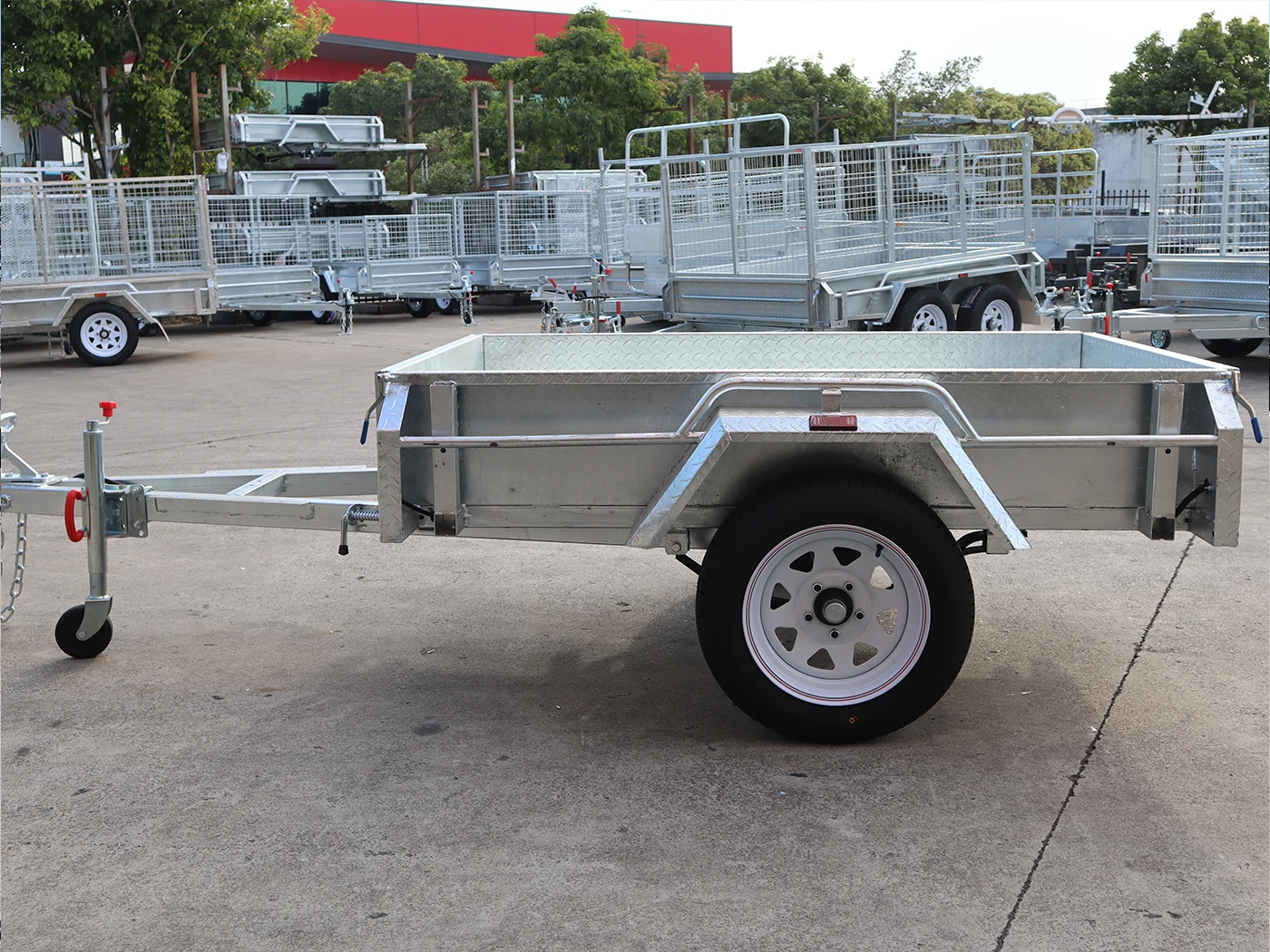 6x4 Heavy Duty Galvanised Single Axle Trailer Tilt Function - Fully Welded Box Trailer for Sale Brisbane — image 9