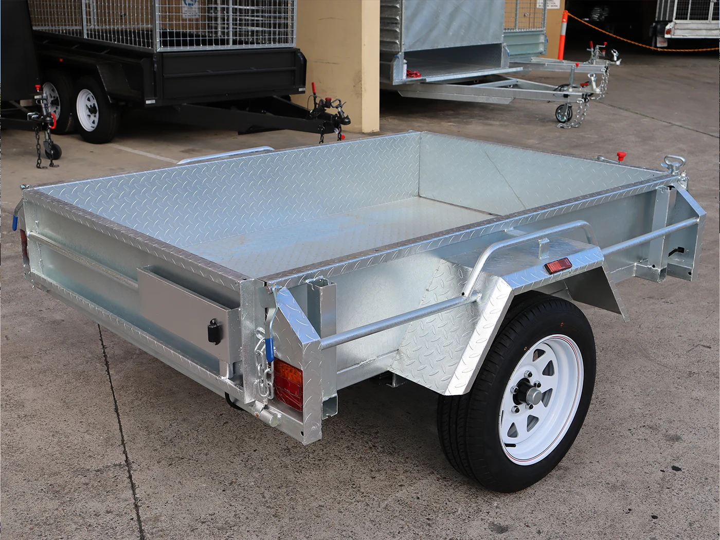 6x4 Heavy Duty Galvanised Single Axle Trailer Tilt Function - Fully Welded Box Trailer for Sale Brisbane — image 5