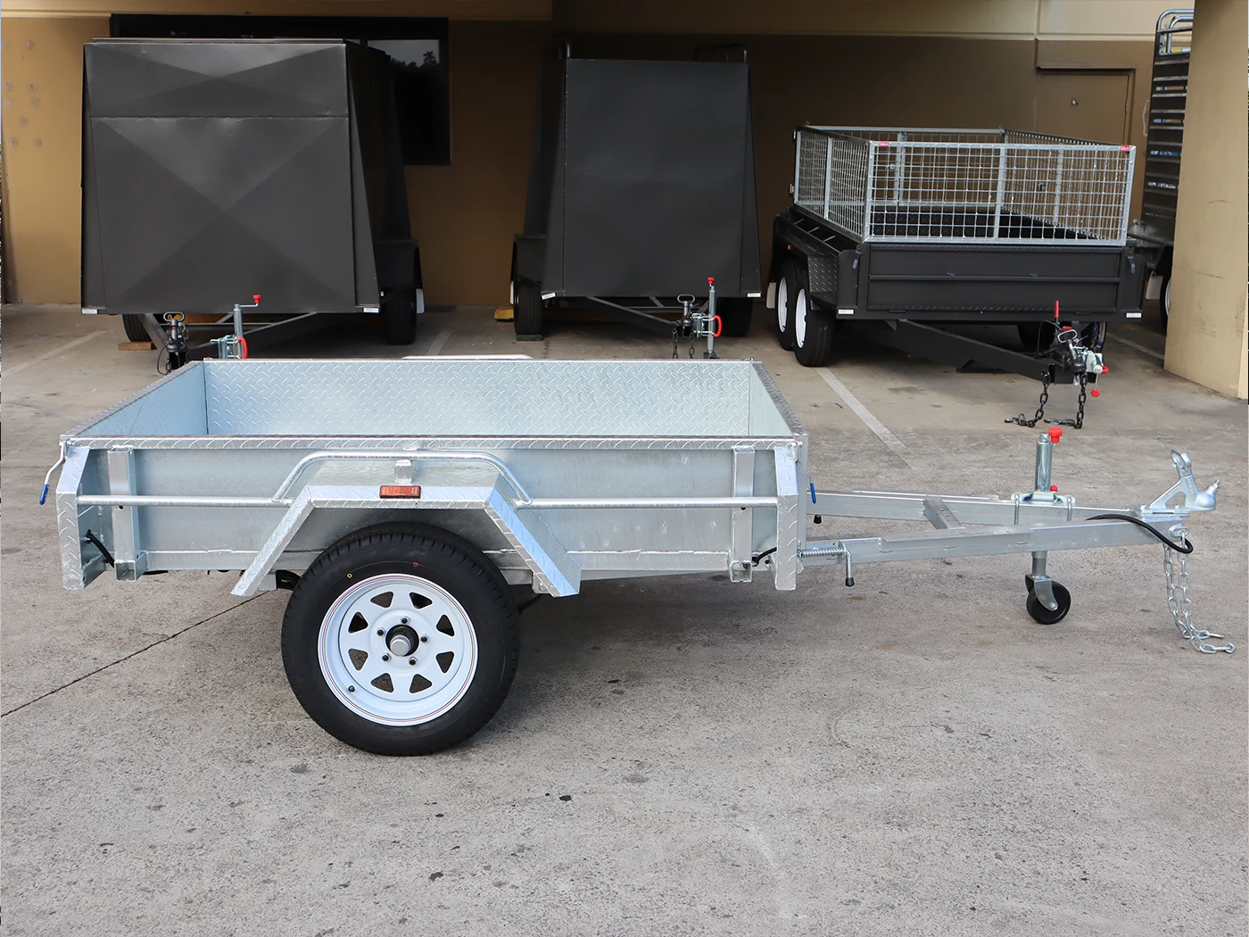 6x4 Heavy Duty Galvanised Single Axle Trailer Tilt Function - Fully Welded Box Trailer for Sale Brisbane — image 4