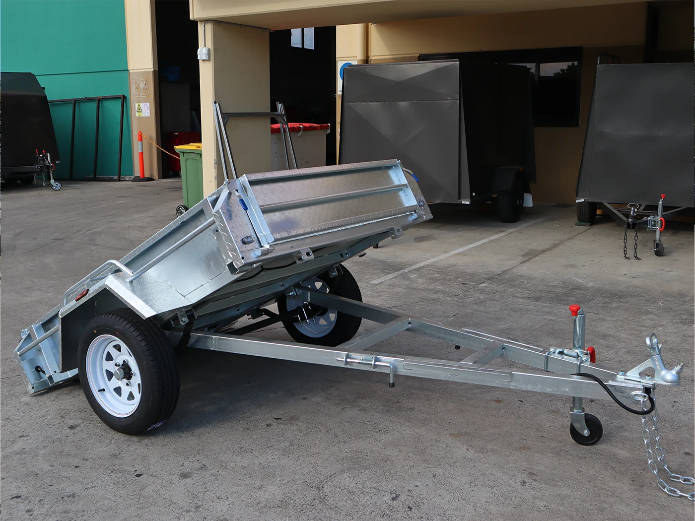 6x4 Heavy Duty Galvanised Single Axle Trailer Tilt Function - Fully Welded Box Trailer for Sale Brisbane — image 2