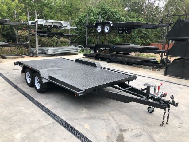 14x6'6 Semi Flat Car Carrier Trailer For Sale Brisbane