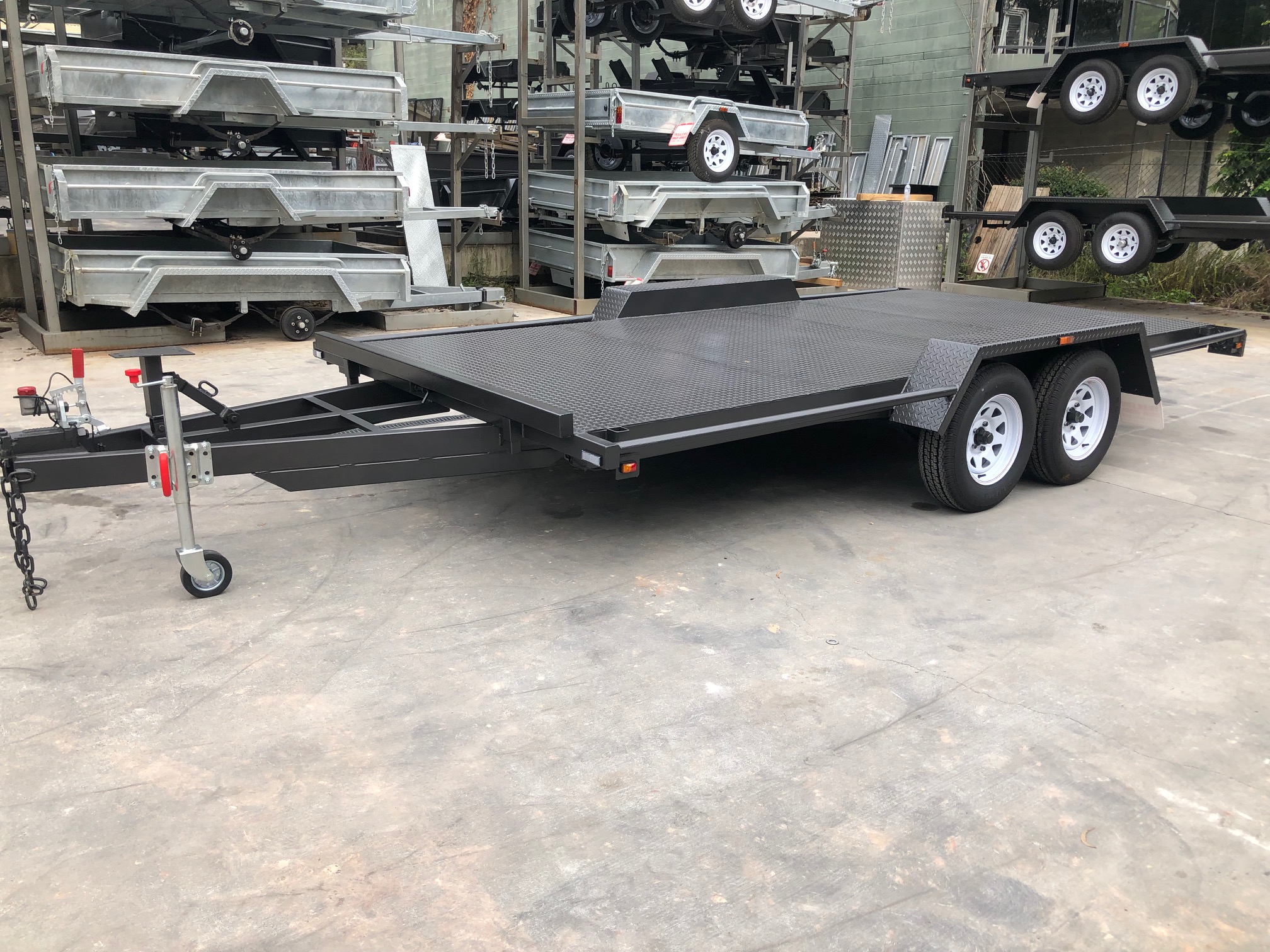 14x6'6 Semi Flat Car Carrier Trailer For Sale Brisbane — image 4