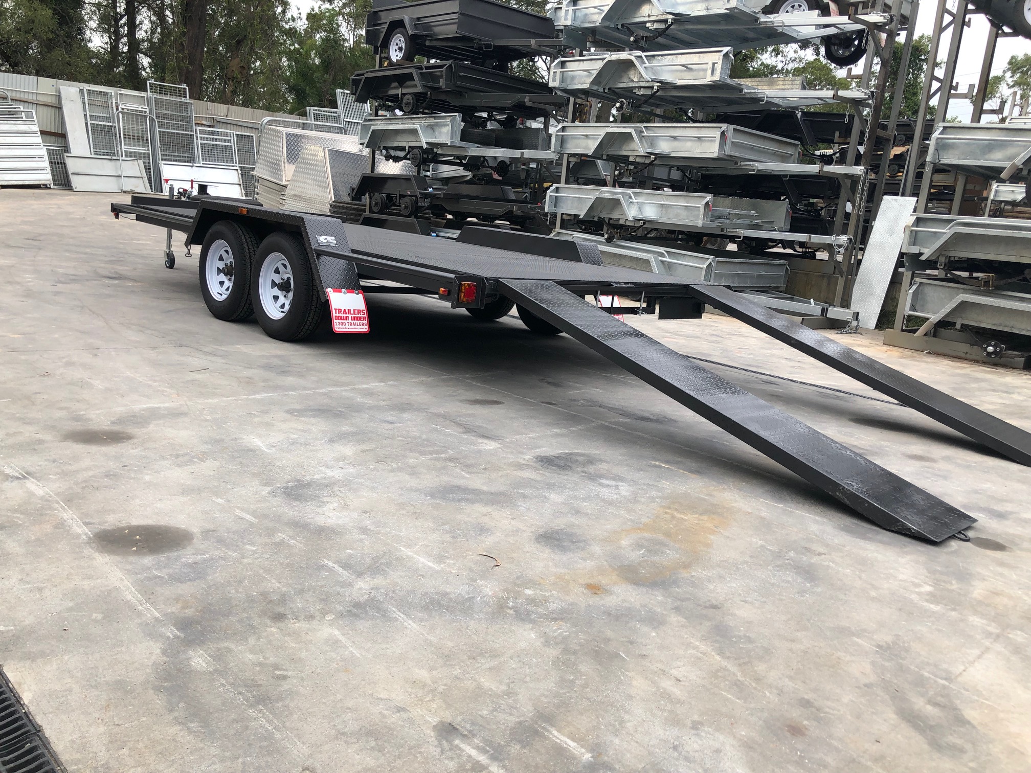 14x6'6 Semi Flat Car Carrier Trailer For Sale Brisbane — image 10