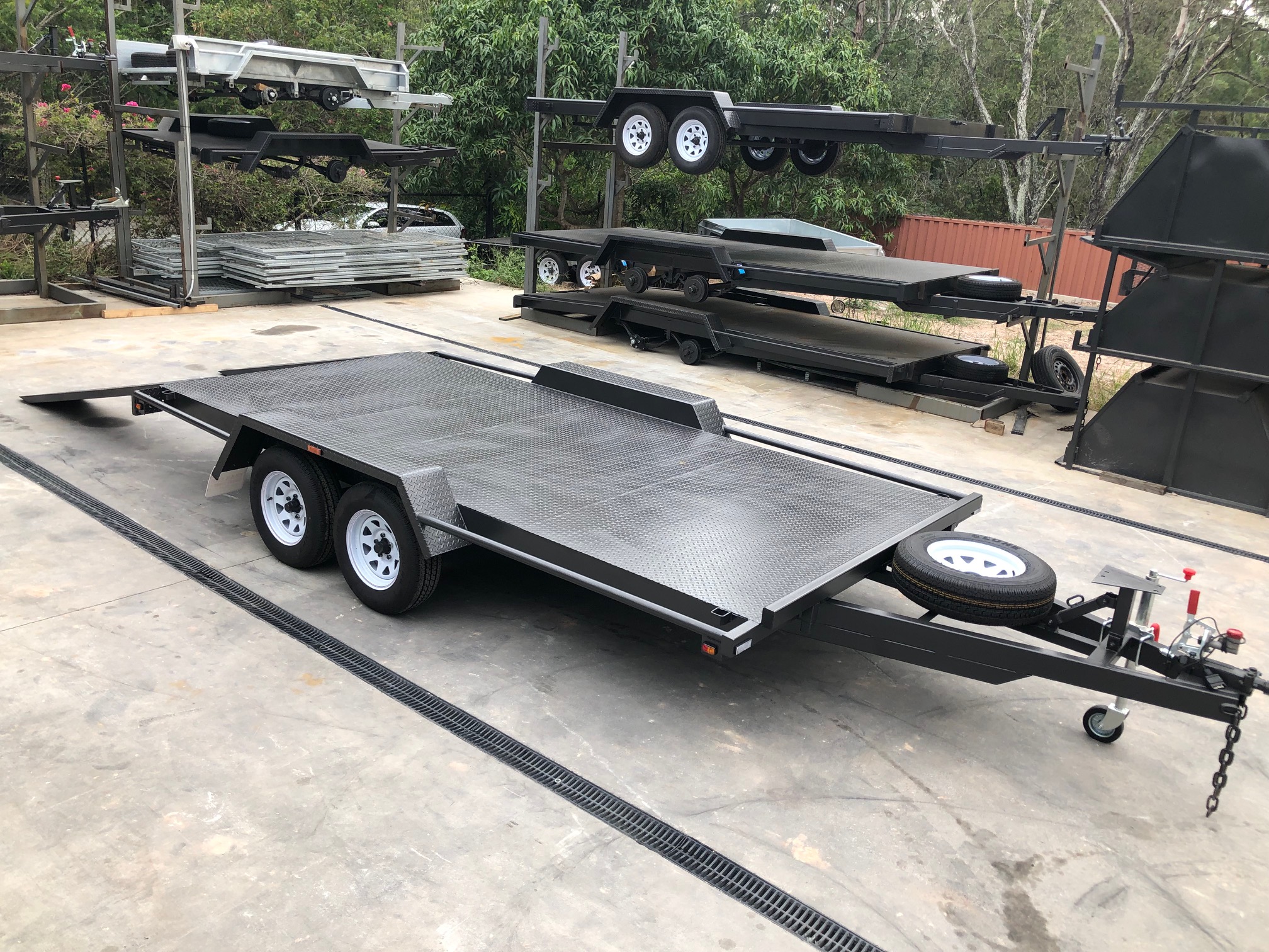 14x6'6 Semi Flat Car Carrier Trailer For Sale Brisbane — image 2