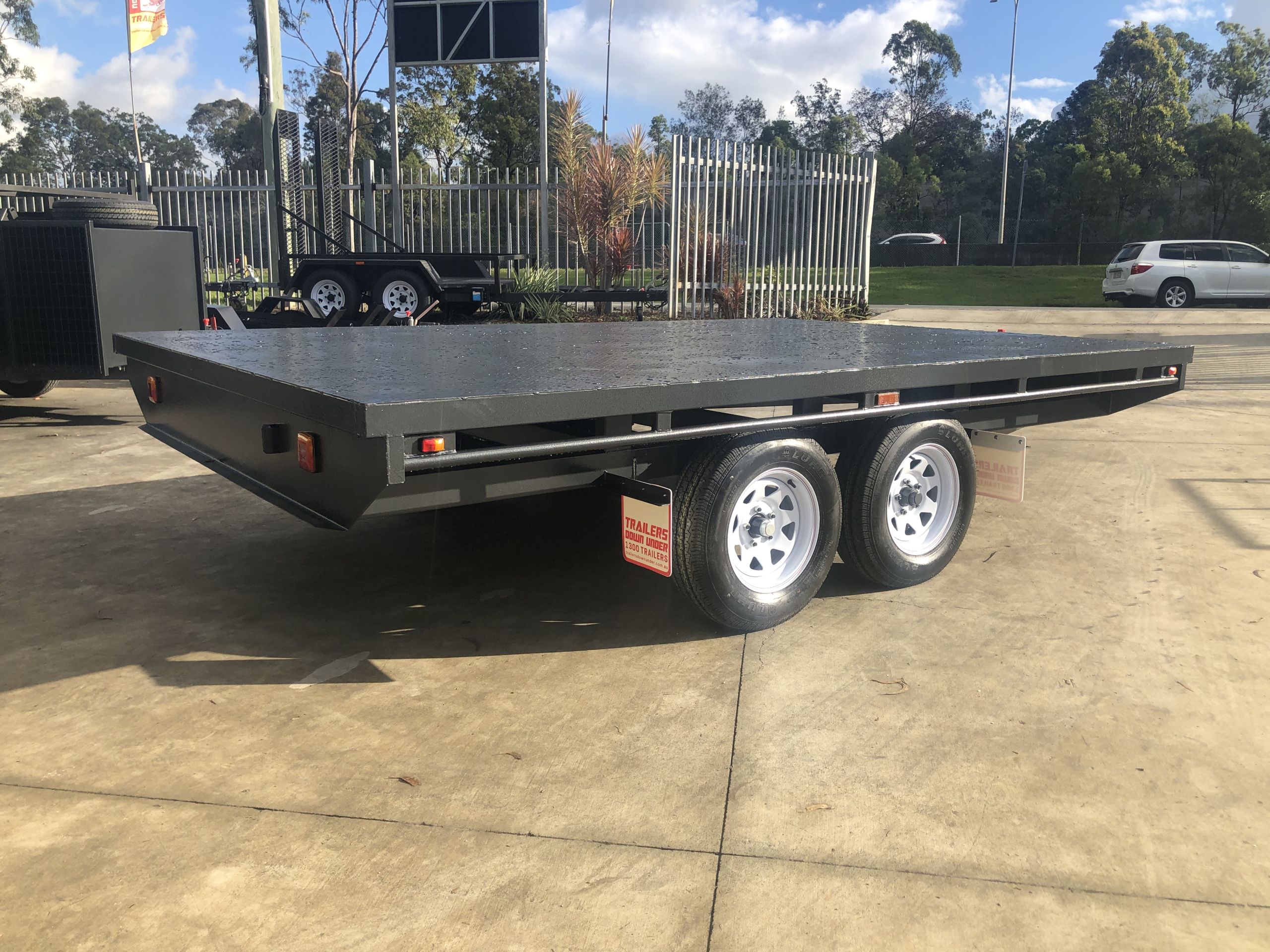 10x6 Heavy Duty Tandem Flat Top Trailer For Sale — image 8