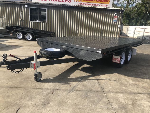 10x6 Heavy Duty Tandem Flat Top Trailer For Sale