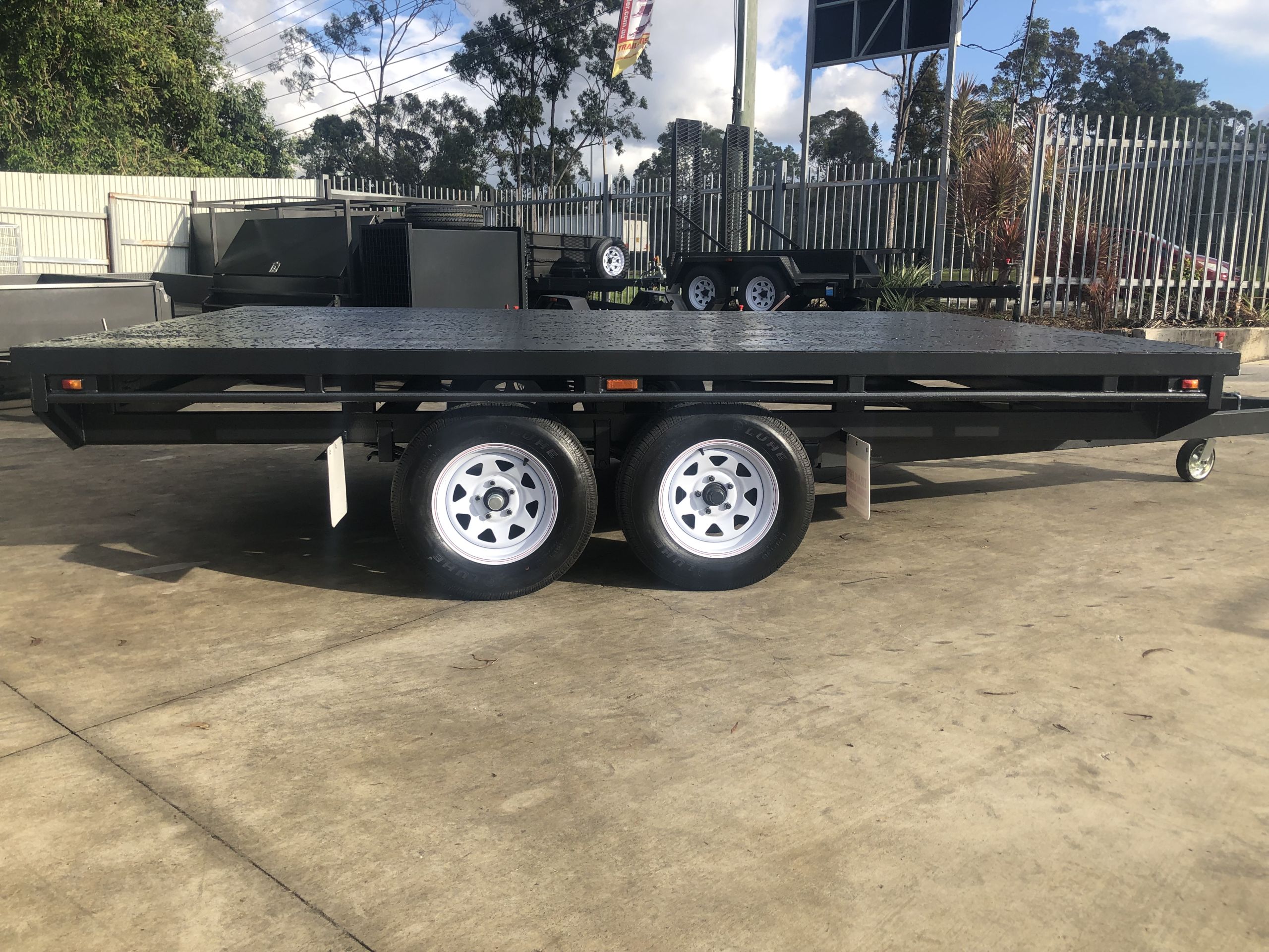 10x6 Heavy Duty Tandem Flat Top Trailer For Sale — image 14