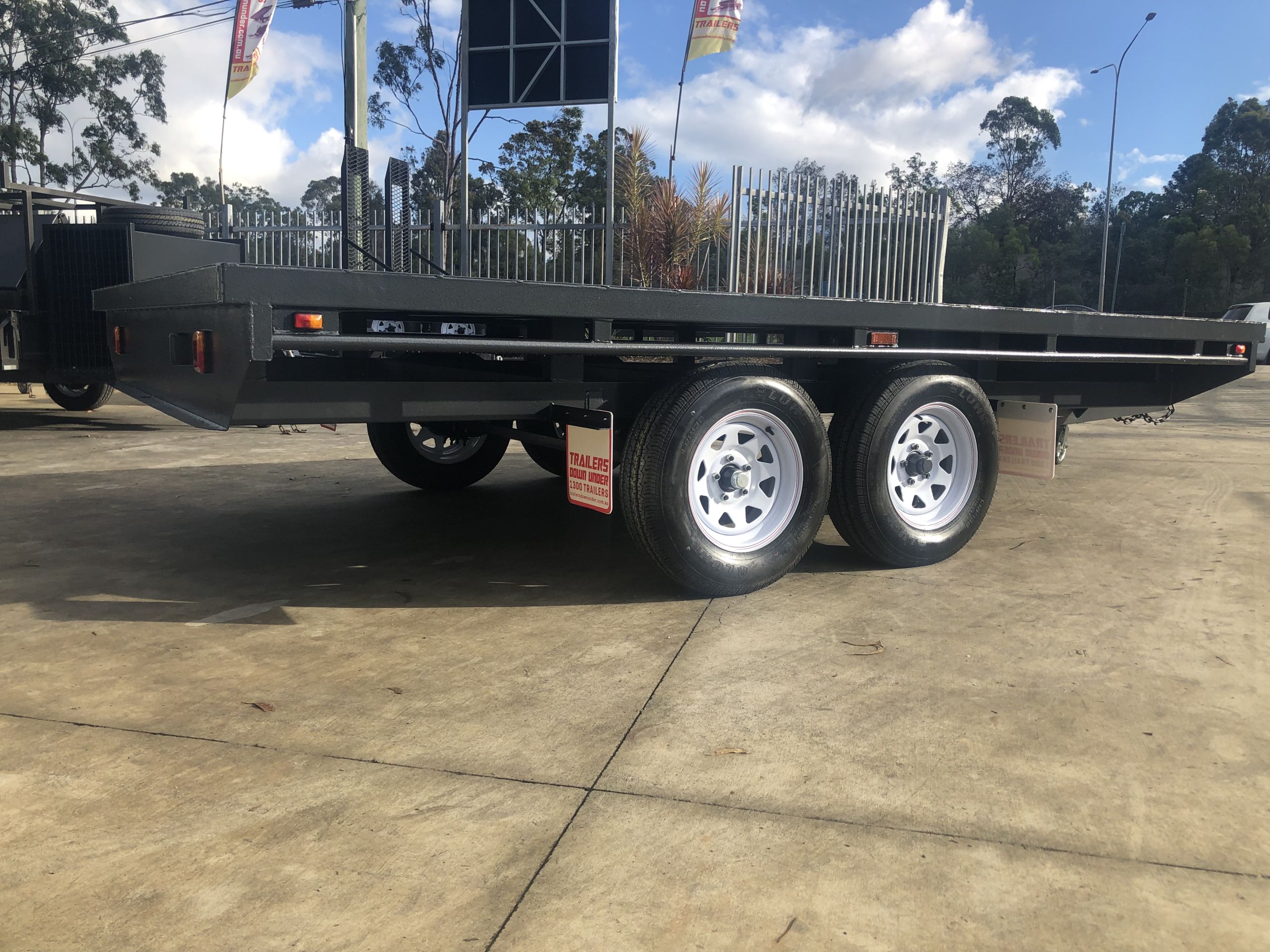 10x6 Heavy Duty Tandem Flat Top Trailer For Sale — image 2