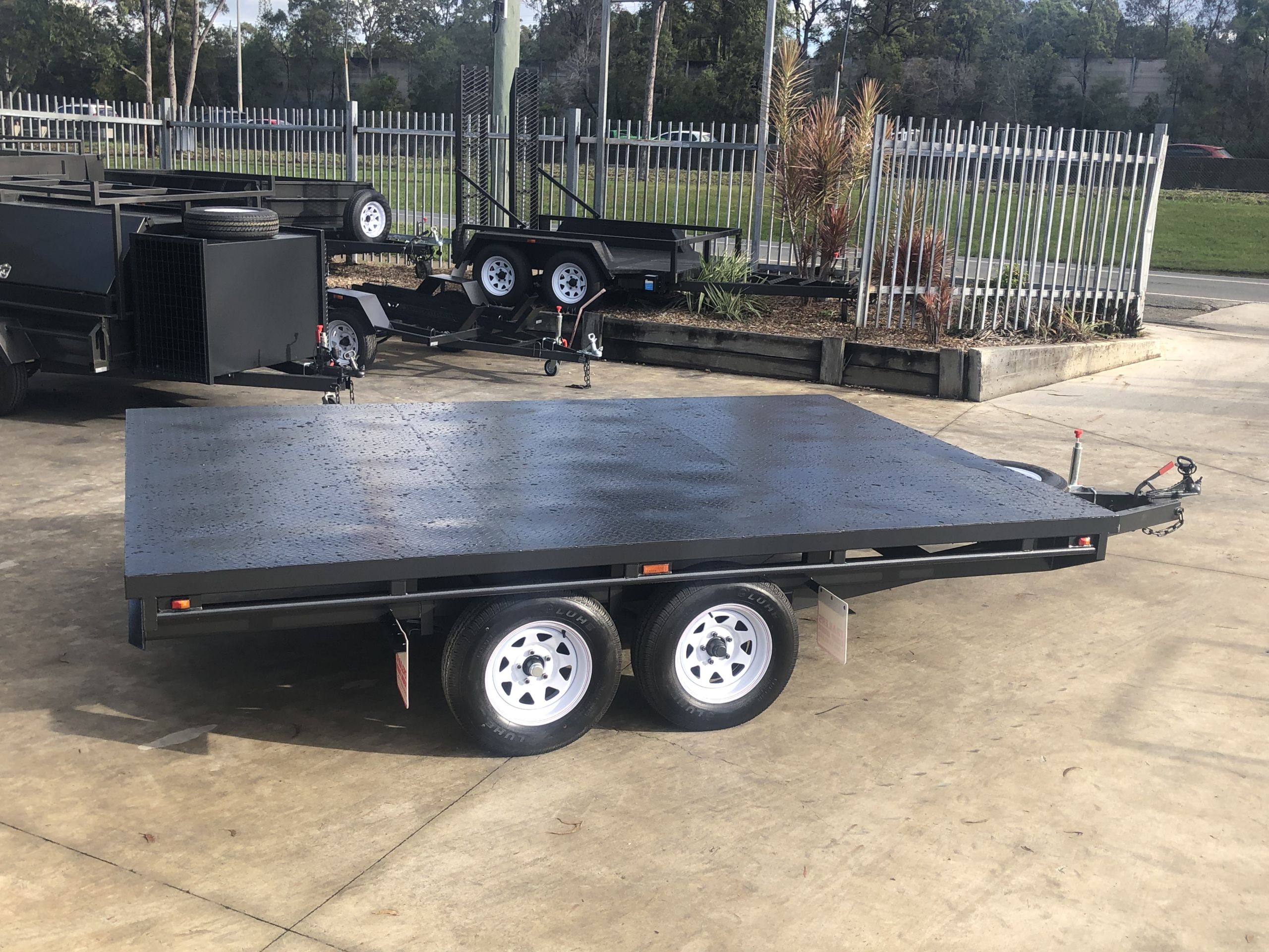 10x6 Heavy Duty Tandem Flat Top Trailer For Sale — image 3