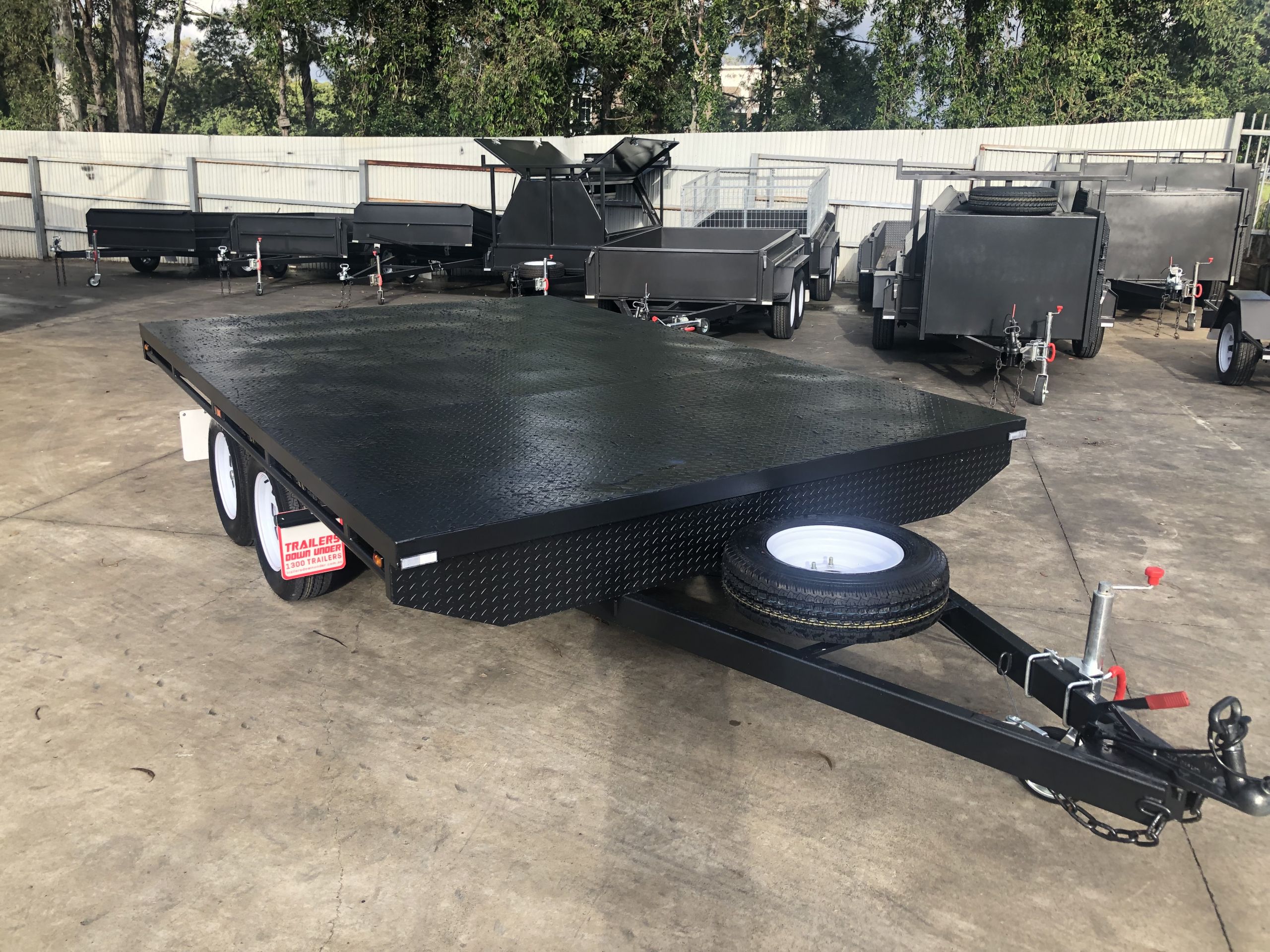10x6 Heavy Duty Tandem Flat Top Trailer For Sale — image 4