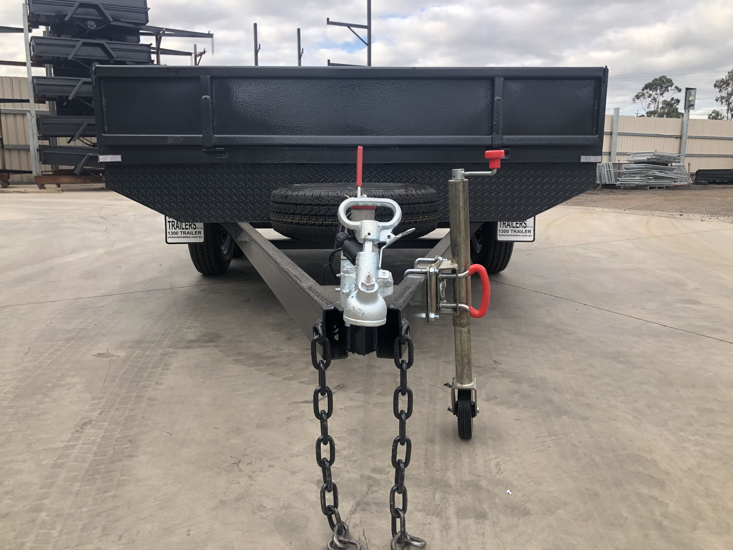 10x6 Heavy Duty Tandem Axle Flat Top Trailer with Drop Sides For Sale — image 6