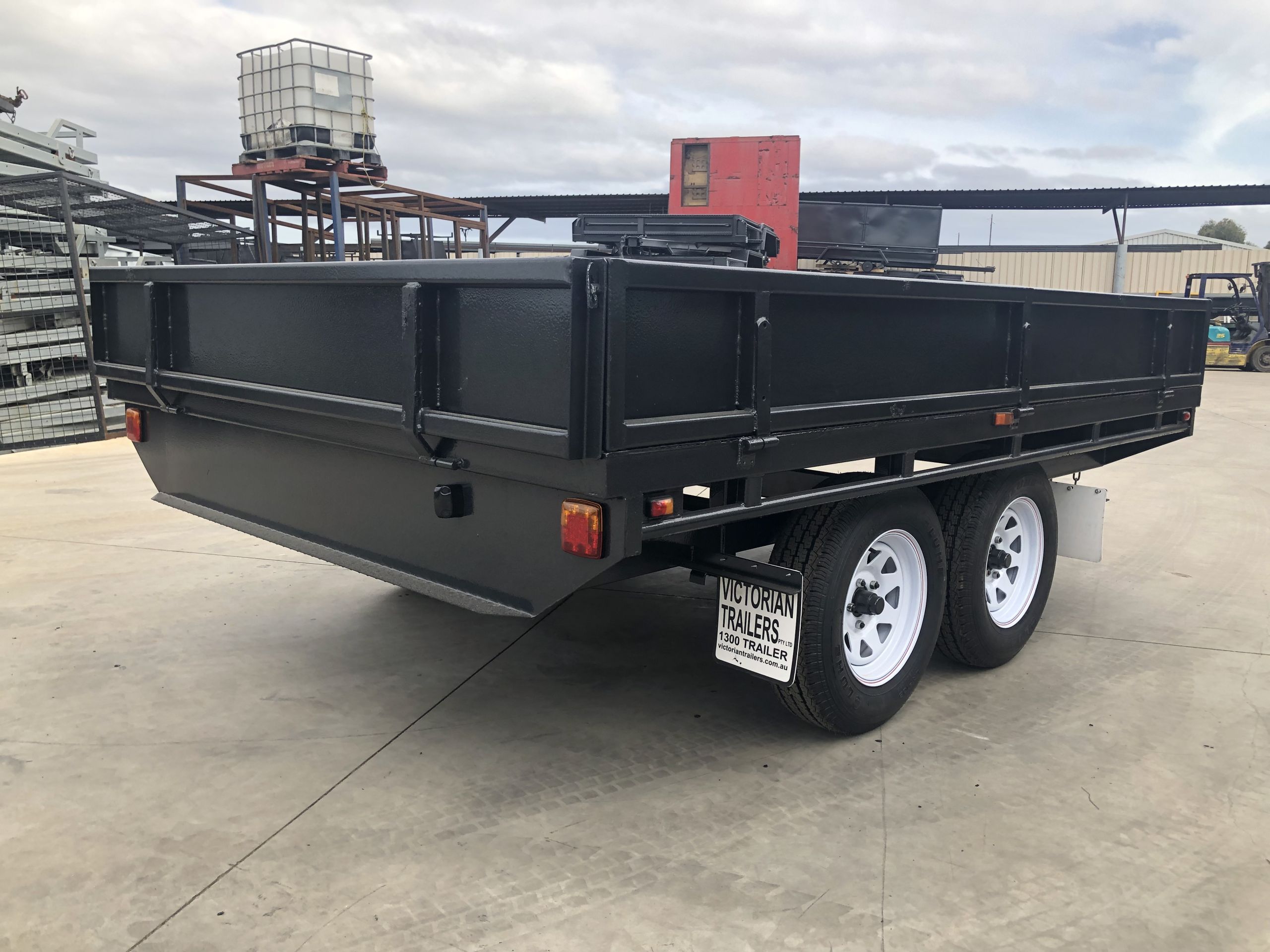 10x6 Heavy Duty Tandem Axle Flat Top Trailer with Drop Sides For Sale — image 7