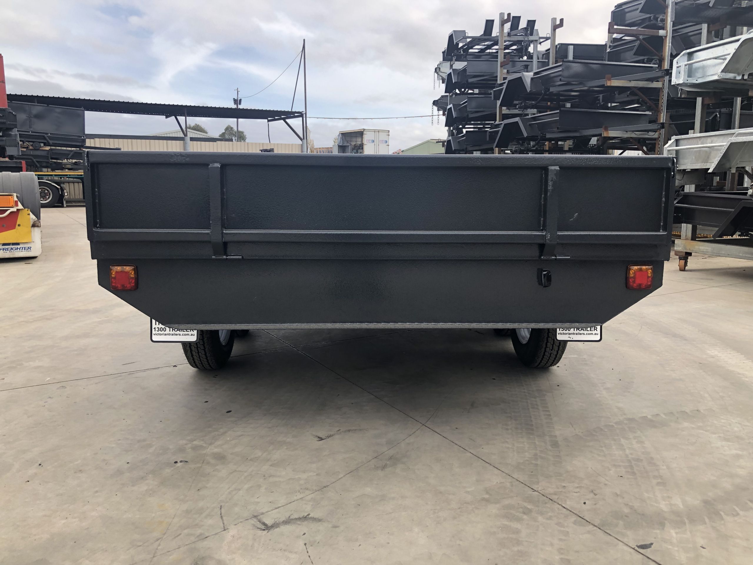 10x6 Heavy Duty Tandem Axle Flat Top Trailer with Drop Sides For Sale — image 8