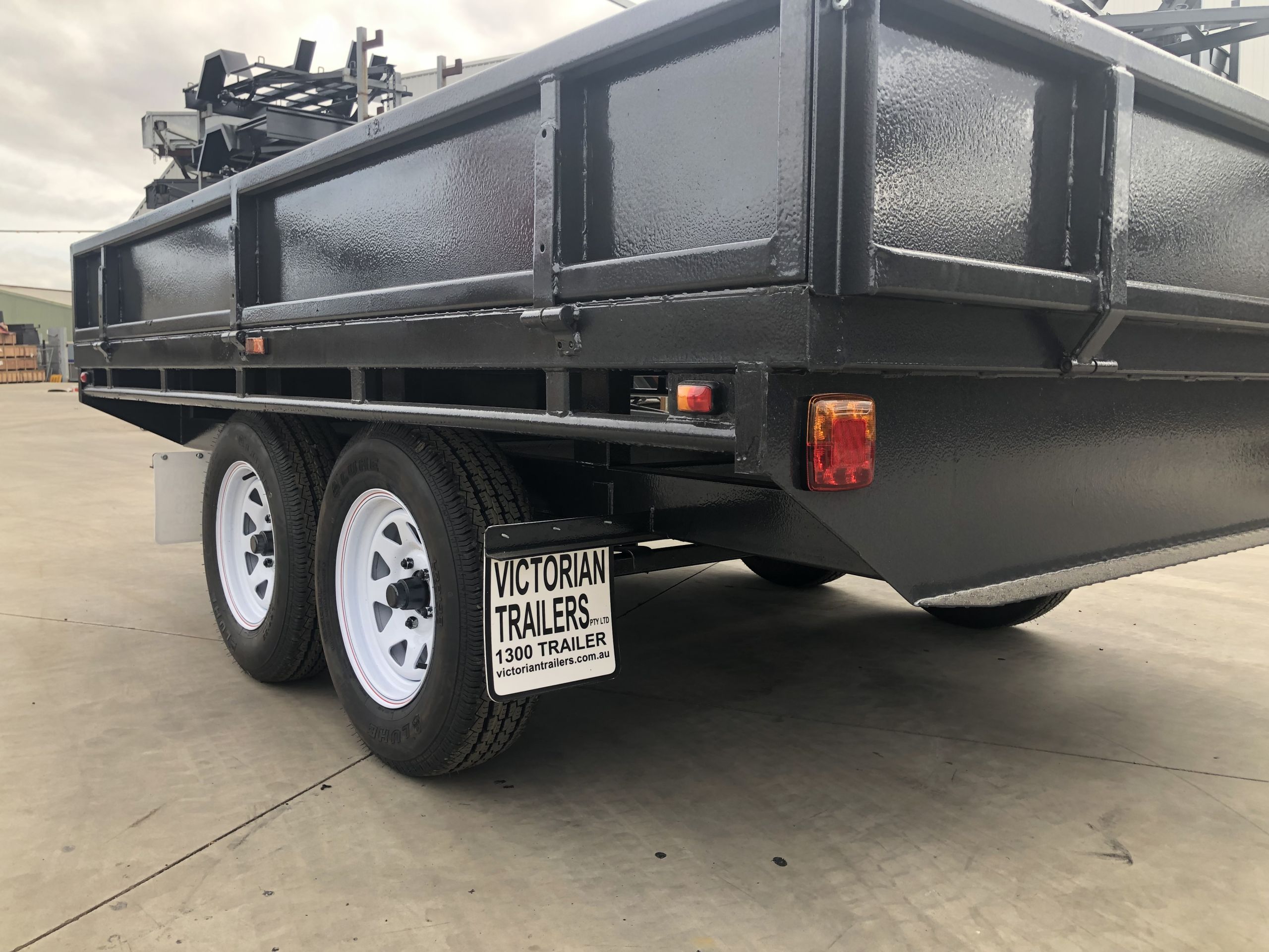 10x6 Heavy Duty Tandem Axle Flat Top Trailer with Drop Sides For Sale — image 10