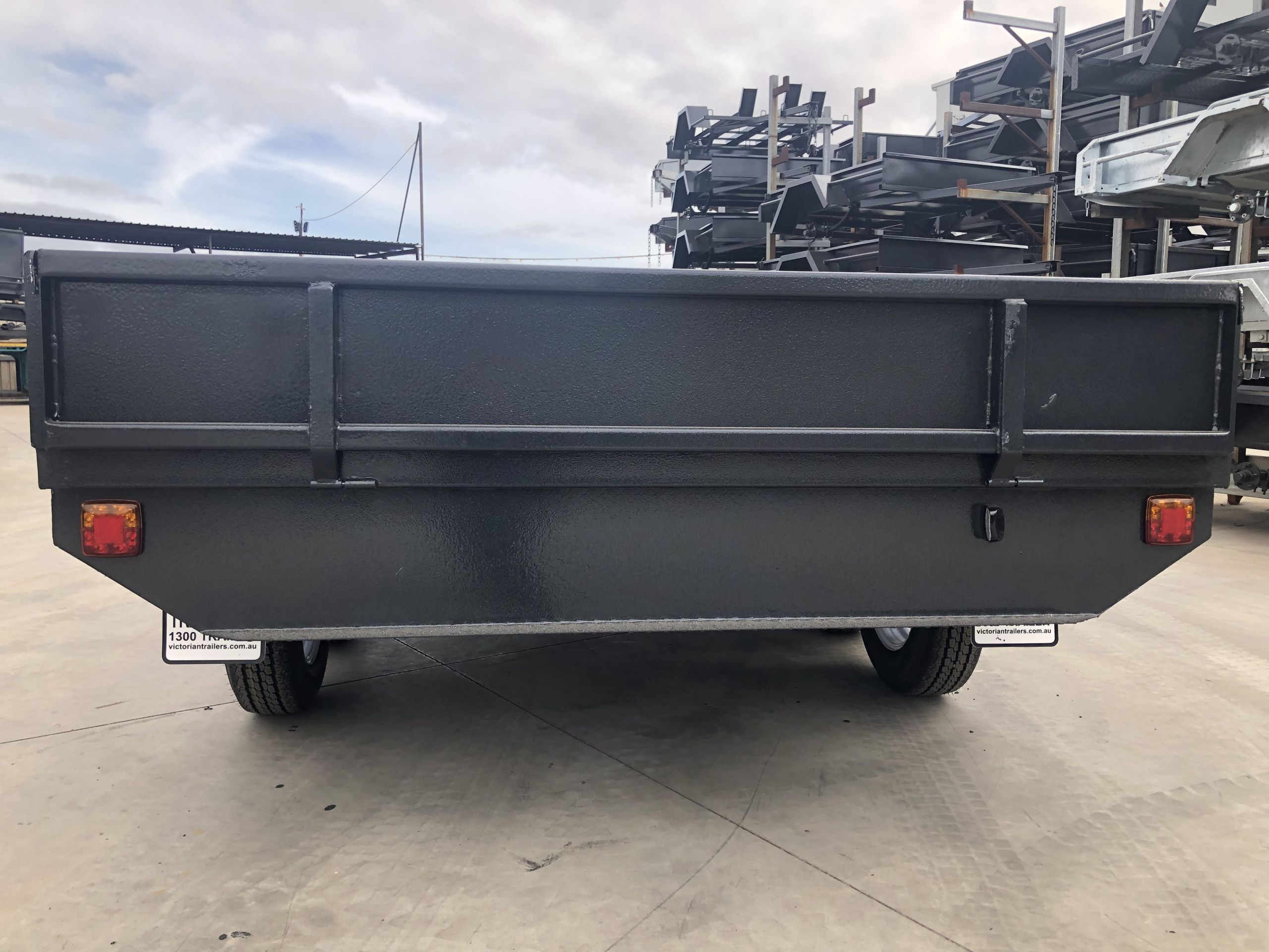 10x6 Heavy Duty Tandem Axle Flat Top Trailer with Drop Sides For Sale — image 11