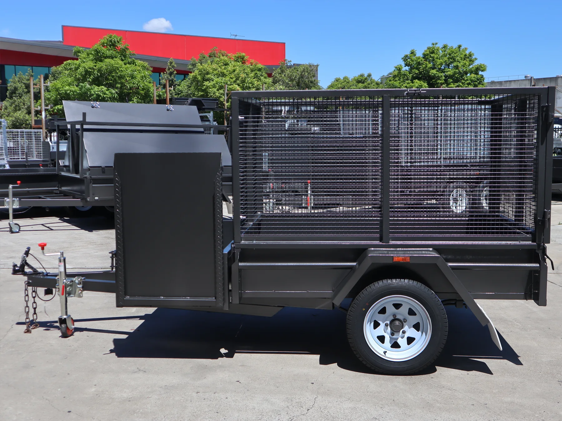 Gardening Trailer with Mower Box & Cage For Sale in Brisbane — image 7