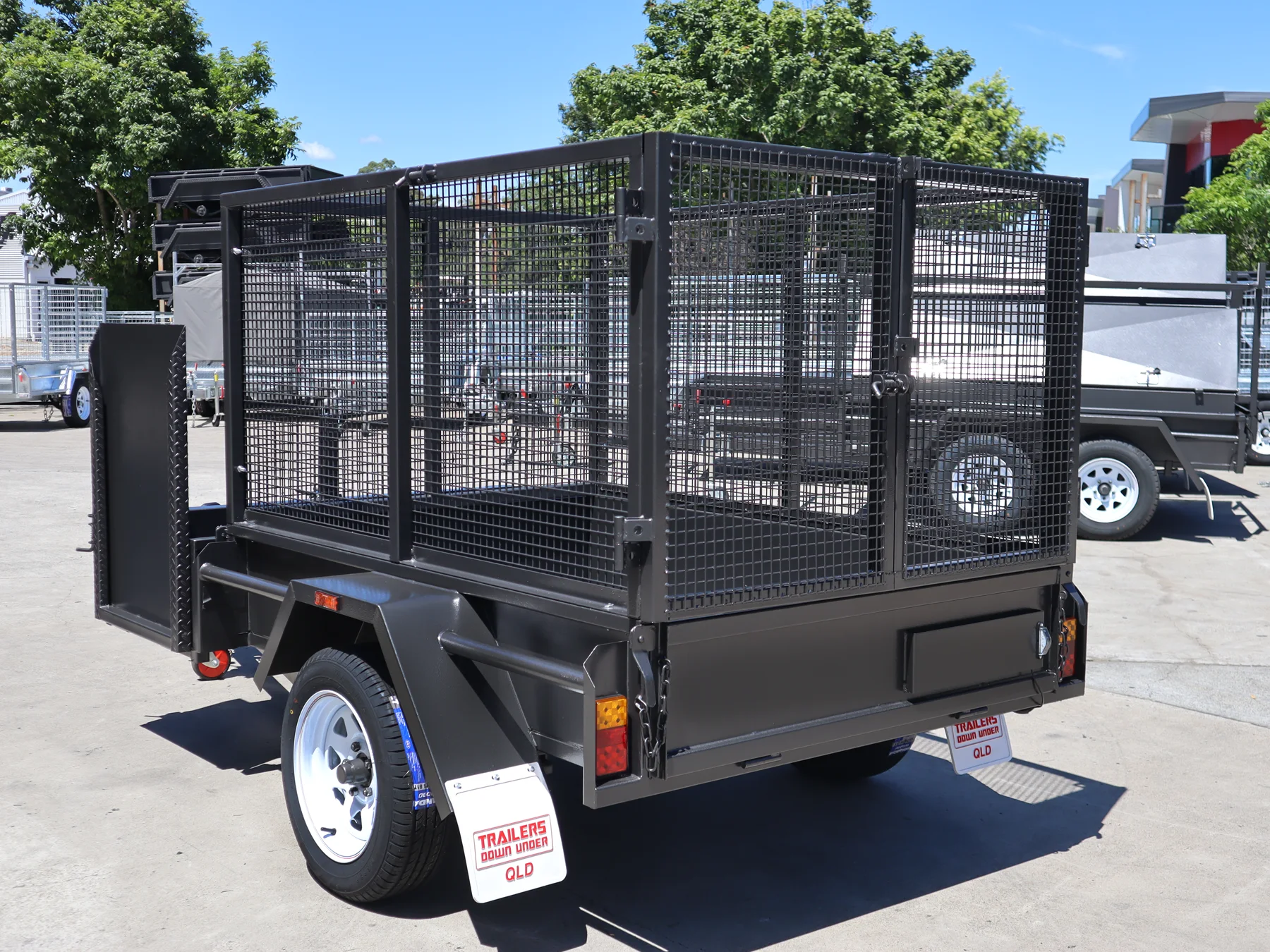 Gardening Trailer with Mower Box & Cage For Sale in Brisbane — image 6